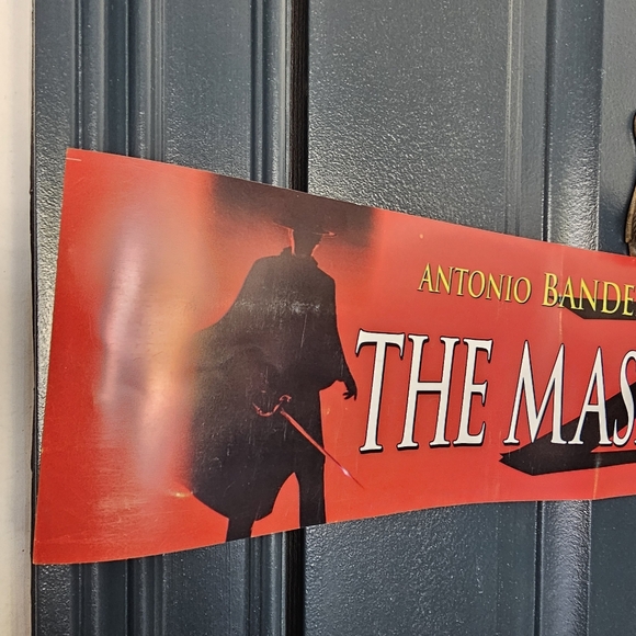 Movie Theater Light Box Display sign from "The Mask of Zorro" - 25" x 5.25" - Picture 3 of 5